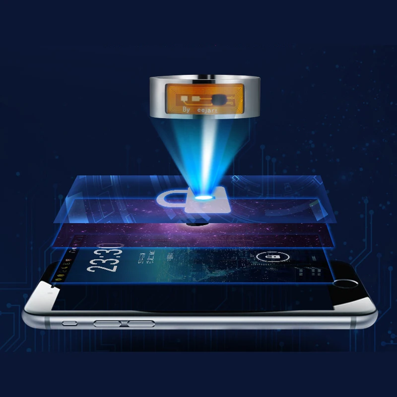 Более умное Новое Многофункциональное водонепроницаемое кольцо NFC для пальцев