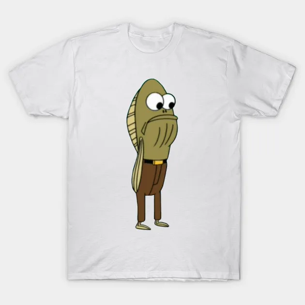 Lente zomer Lage prijs T shirt Cool Fred De Vis Spongebob T Shirt korte O hals Karakter Katoen
