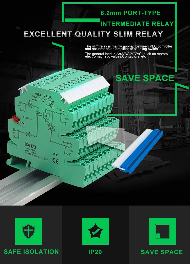 MRA-23D5 10 шт. PLC интерфейс твердотельный релейный модуль 5A Вход: 3 в 5 в 12 В 24 В DC AC SSR реле напряжения din-рейка плата управления