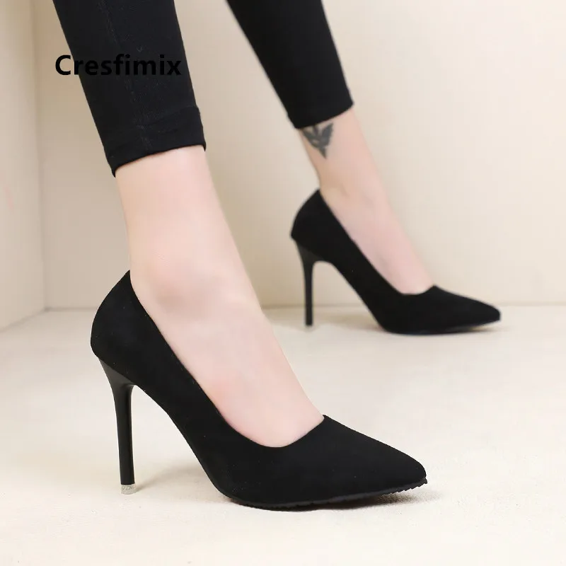 

femmes hauts talons women fashion classic black office high heel shoes lady sweet comfortable casual high heel shoes pumps E3210
