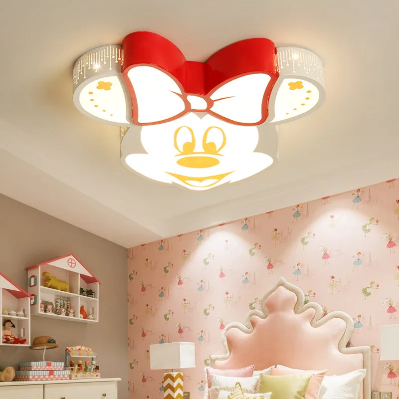 Милый милый детский потолочный светильник для детской комнаты с изображением мультяшного животного Микки Мауса для мальчиков и девочек, светильник для детской комнаты, светодиодный потолочный светильник ing