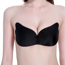 Прямая поставка Новое поступление очаровательные женские самоклеющиеся без бретелек бандажные палочки гель силиконовый бюстгальтер пуш-ап невидимый бюстгальтер 50