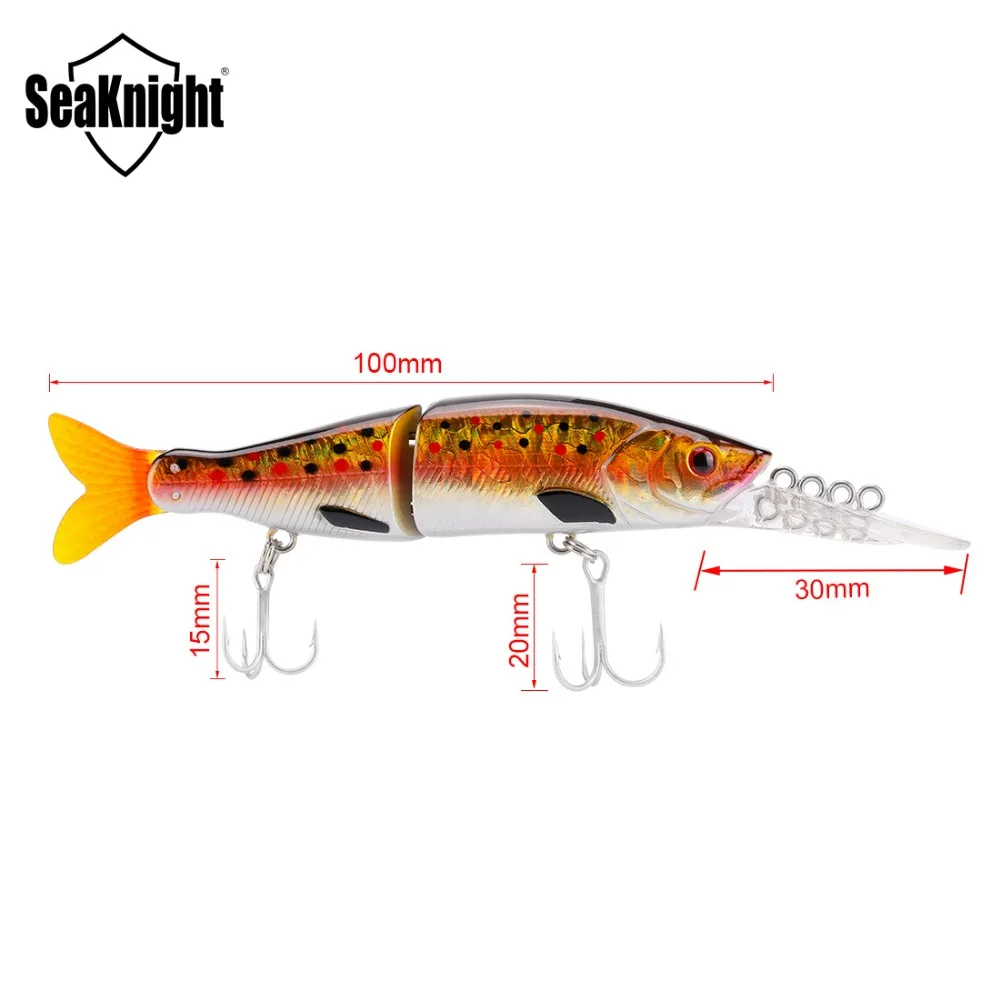 Рыболовная приманка SeaKnight SK042 в форме гольяна 13 5 г 100 мм 0 1 2 м шт. длинный язык