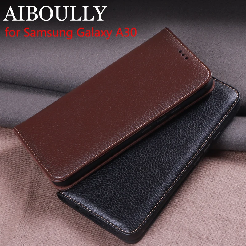 

AIBOULLY For Samsung Galaxy A30 A50 A20 A80 Case Soft Silicone Back Flip Leather Cover Original Case Hard Fundas Phone Bag Capas