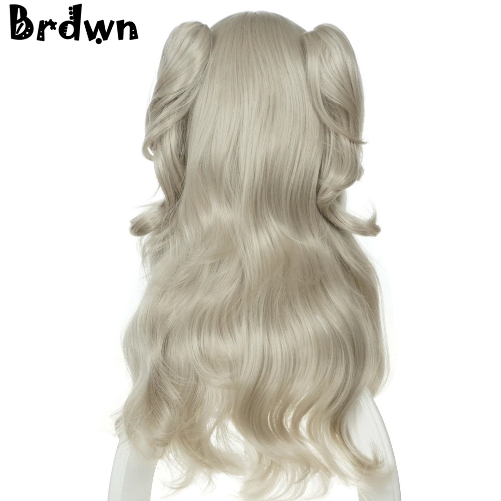 Brdwn Charlotte Hoshinoumi Academy Tomori Nao 70 см+ 40 см/27,"+ 15,7" двойной конский хвост волны Косплей Hairwear