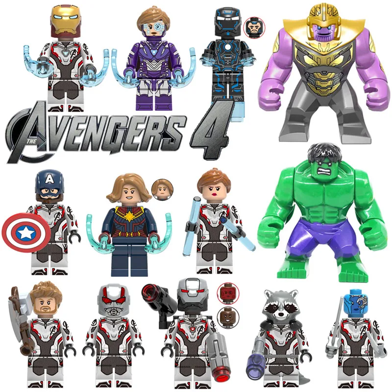 

Compatible with Lego Avenger 4 Endgame Mini Toy Figure Captain America Marvel Ironman Hawkeye Black Widow Building Block Brick