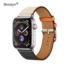 New Leather Watch Strap For Apple Watch Bands 44mm 42mm 40mm 38mm Bracelet Watch band For iWatch Series 4 3 2 1