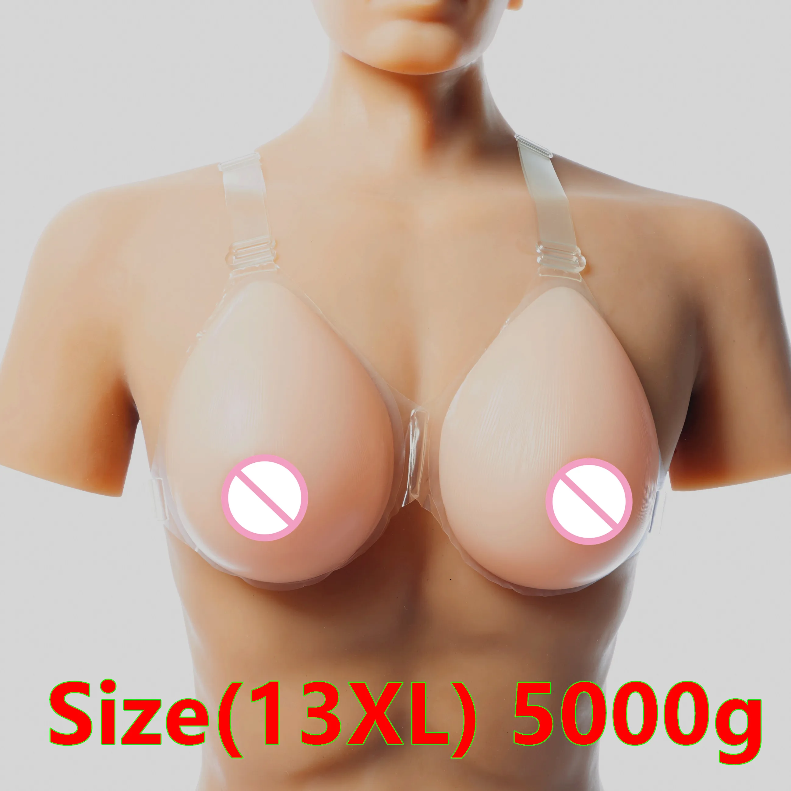 

Drag Queen Transgender Breast 5000g/pair Big Breast Form Adhesive Fake Breast Crossdresser Silicone Breast Boobs