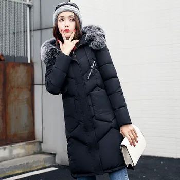 

Winter Jacket Women Parkas Warm Jackets Faux Fur Collar Long Coats Parka Hoodies Outerwear Chaqueta Feminino Plus Size XXXL