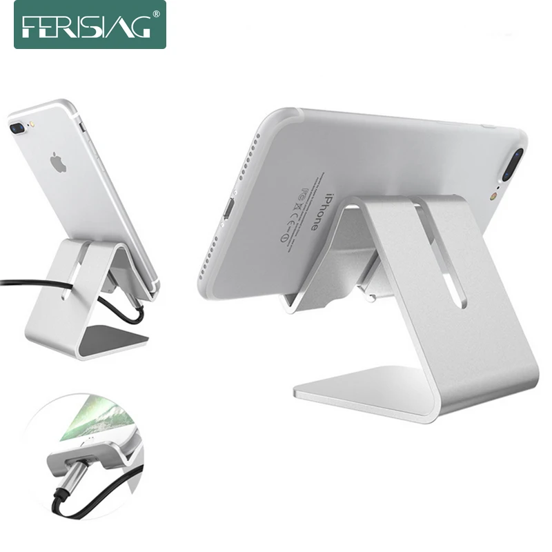 

Metal Phone Holder for iPhone X 8 Foldable Mobile Phone Tablet Holders Stand Desk Holder Stand for Samsung Huawei Bracket Stands