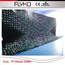 Светодиодная завеса для зрелищных мероприятий P15 сценический фон 14ft* 27ft для летние Вечерние