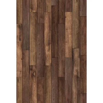 

Old Brown Wood Backdrop - vintage planks, wooden floor, newborn - Printed Fabric Photography Background