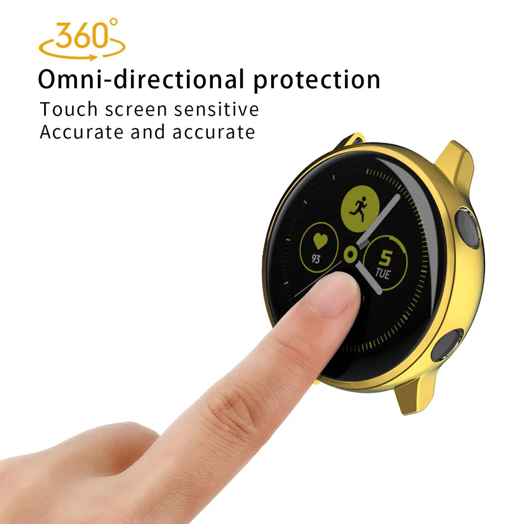 Мода г. красочные часы Чехлы для samsung Galaxy watch Active 40 мм покрытие Мягкий ТПУ защитный кожух прочный защитный