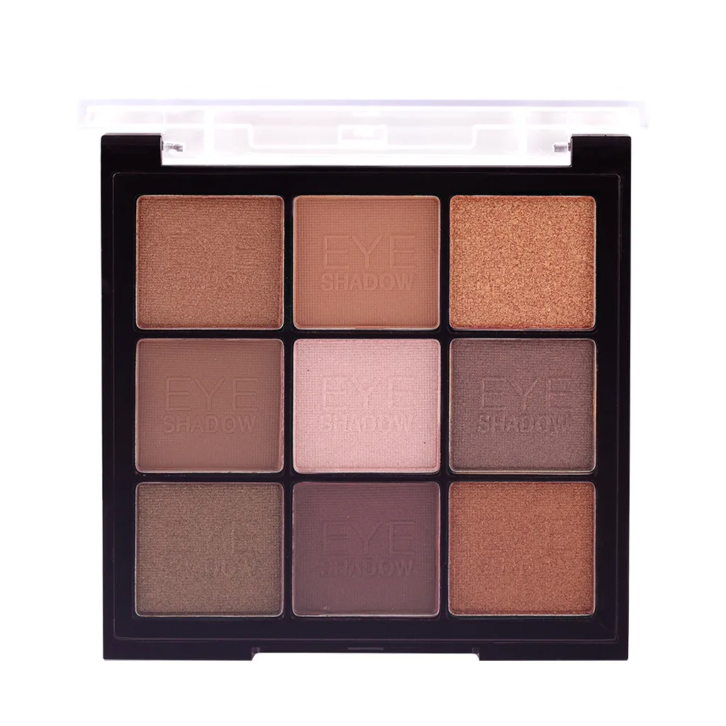 

MISS ROSE 9 color Matte Eye Shadow Palette pearl light matte eye shadow disc Shimmer Glitter eye shadow makeup Pigment Cosmetics