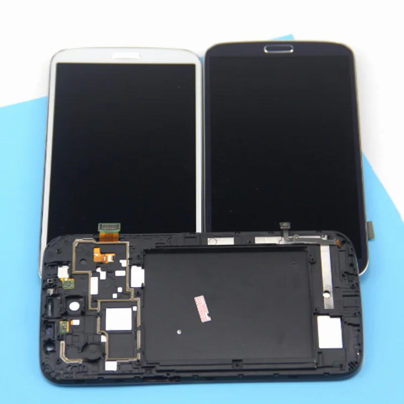 Супер AMOLED lcd для SAMSUNG Galaxy Mega 6 3 i9200 i9205 сенсорный экран дигитайзер Рамка сборка ЖК