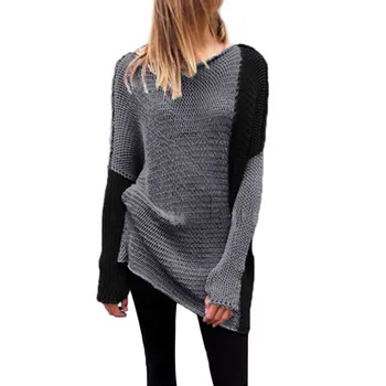 

Casual Long Sleeve Knitted Sweater Long Women Warm Winter Sweater Oversize Sweatershirt Leotard Sweater Pullover Chaqueta Mujer
