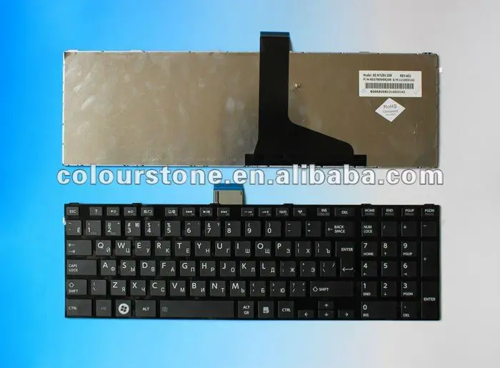 РОССИЯ Черный ноутбук клавиатура для TOSHIBA SATELLITE L850 L850D L855 L855D L870 L870D с рамкой |