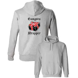 Idzn Для женщин девушки дамы Gangster wrapper Дизайн Толстовка Смешные Graphic Hoodie хлопок Повседневная Женская обувь Топы корректирующие модная одежда