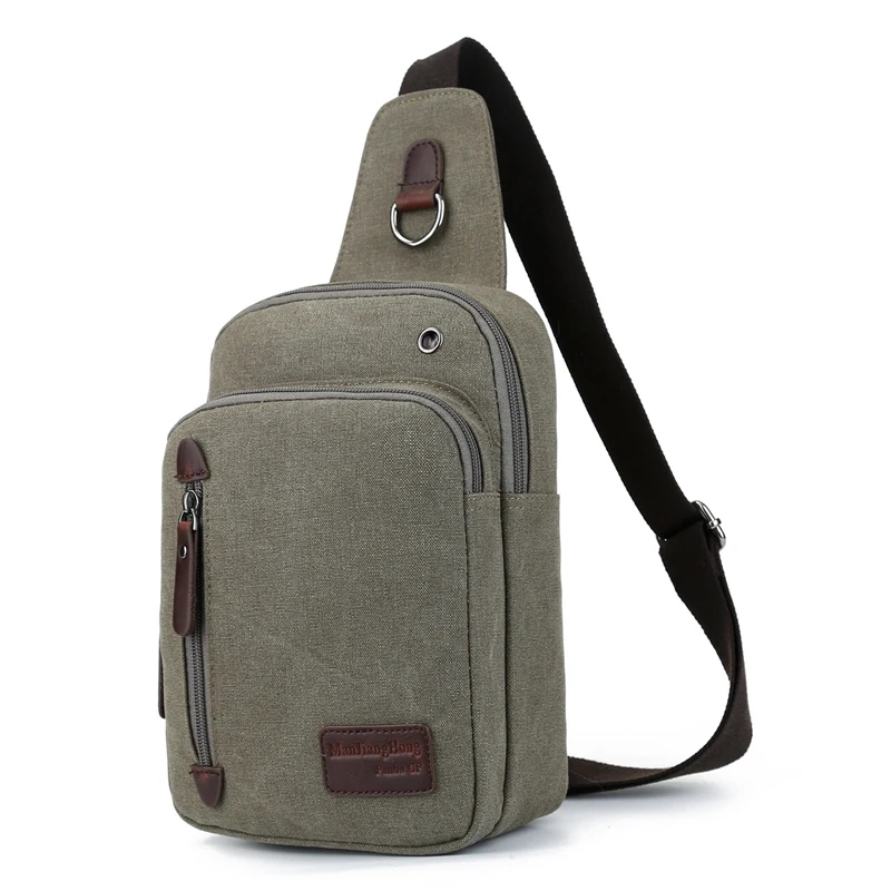 2016 new men's chest bag portable canvas leisure bags tour bag 1330 on