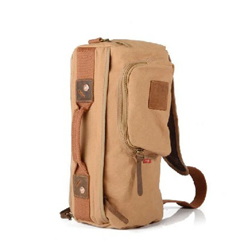 

Large Capacity Man Travel Bag Mountaineering Handbag Male Large Capacity Canvas Bags Crossbody Canvas Bucket Shoulder Bag