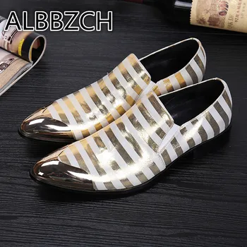 

Fashion Loafres Men's Casual Shoes Men Leisure Party Shoes Brand Trend Pointed Toes Club Bar Career Work Shoes Big Yards 38-46