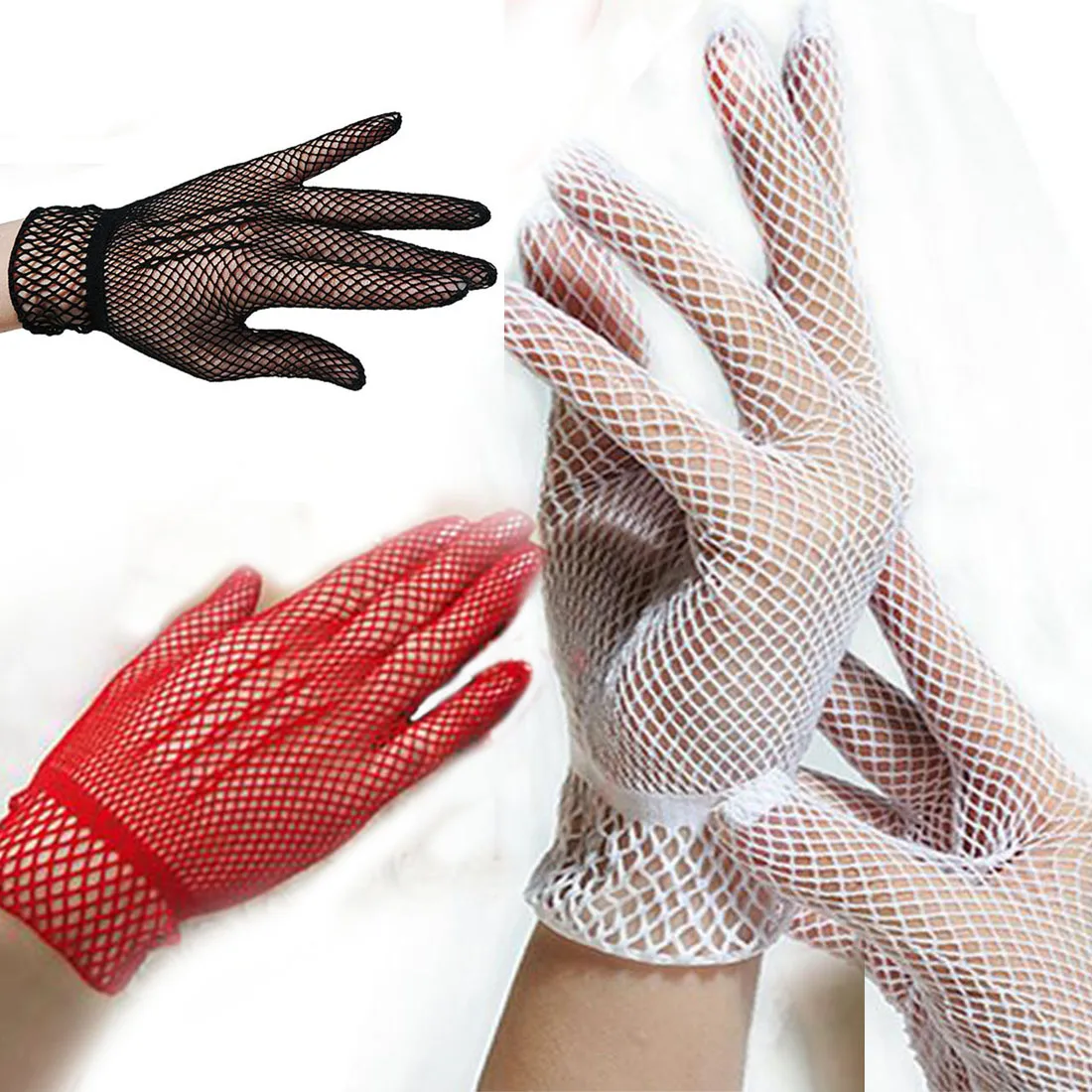 Mesh Gloves Women Gloves Summer Protection Lace Elegant