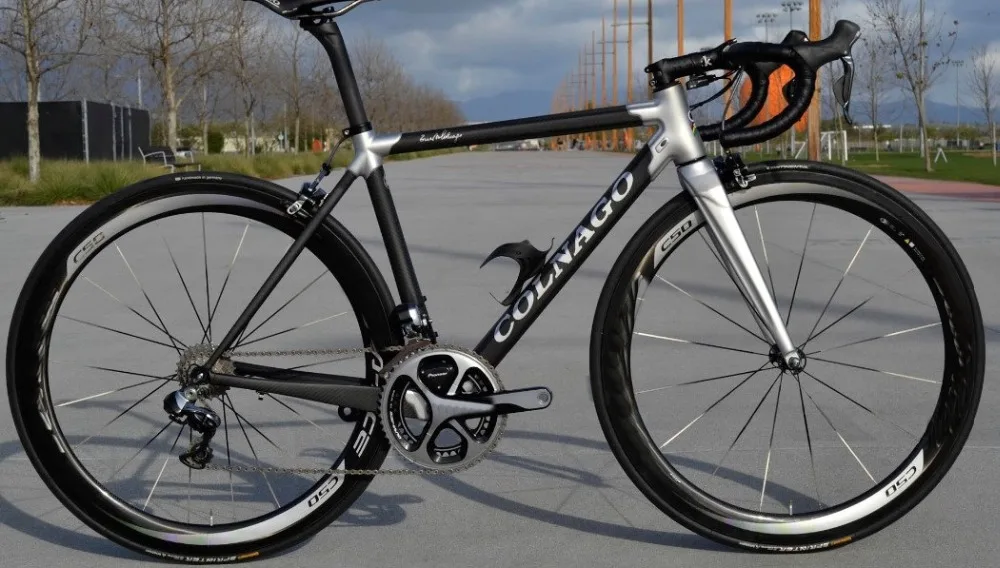 Top Sliver glossy Colnago C60 Carbon Road complete Bike Bicycle With R7000 Groupset For Sale Carbon 50mm wheelset 2 Top Sliver glossy Colnago C60 Carbon Road complete Bike Bicycle With R7000 Groupset For Sale Carbon 50mm wheelset 2