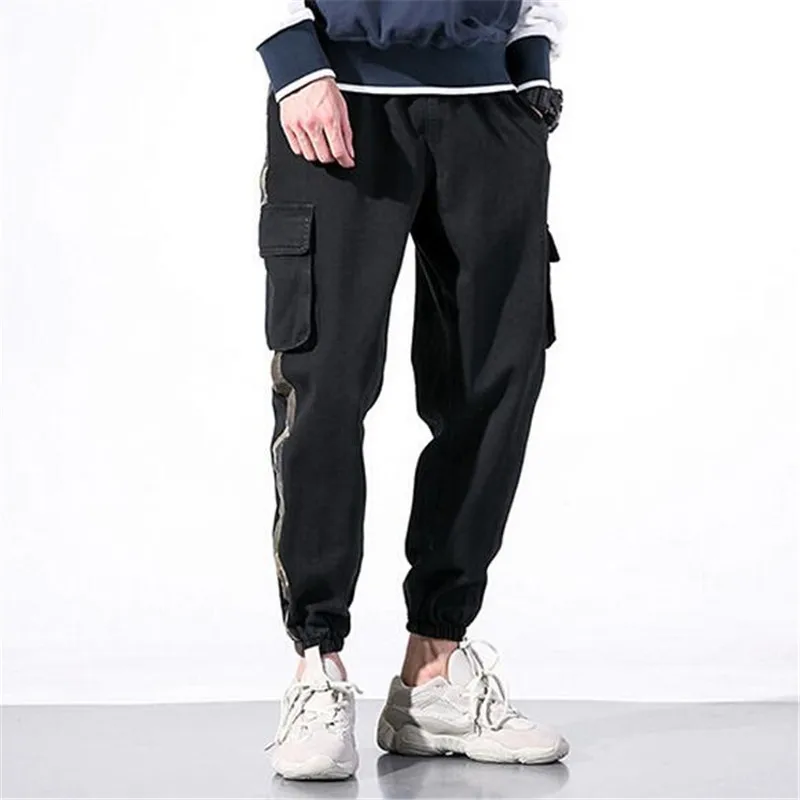 MORUANCLE Для мужчин хип-хоп джоггеры карго с большими карманами модные камуфляжные тактические брюки плюс Размеры M-5XL эластичный пояс