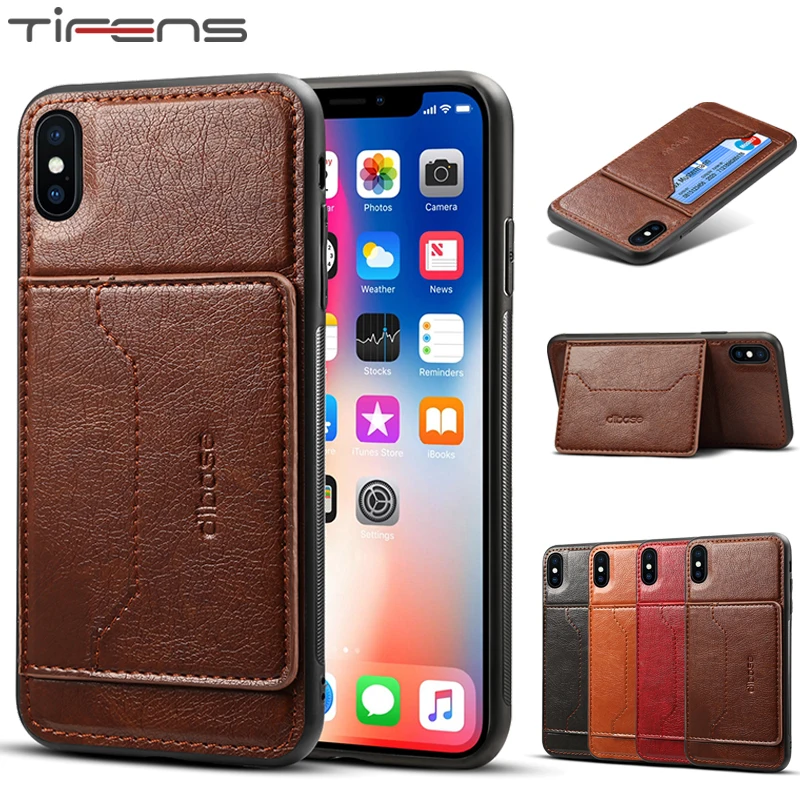 

Luxury Leather Card Stand Back Cover For iphone 11pro Silicone Case For iphone 11 Pro X XS MAX XR 6 6s 7 8 Plus Coque Funda Etui