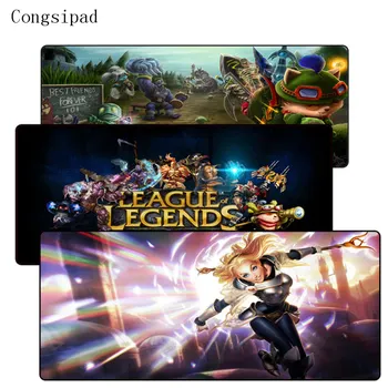 

Congsipad Free Shipping Large Gaming LOL Mouse Pad Computer Games for League Of Legends Dota Gamer MousePad Size for 400*900*2mm