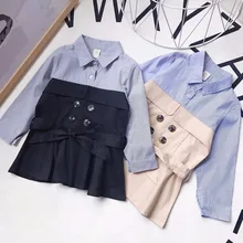 Robe fille ete/ детское весеннее платье с длинными рукавами для девочек от 3 до 7 лет