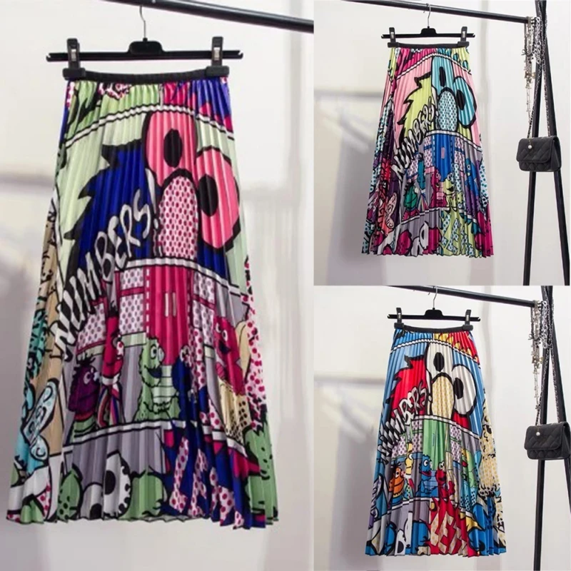 cartoon maxi skirt