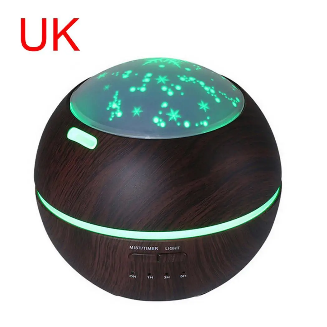 

Ultrasonic Aroma Humidifier Light Shadow Wood Grain Aromatherapy Aromatherapy Machine Silent Essential Oil Diffuser Atomizer