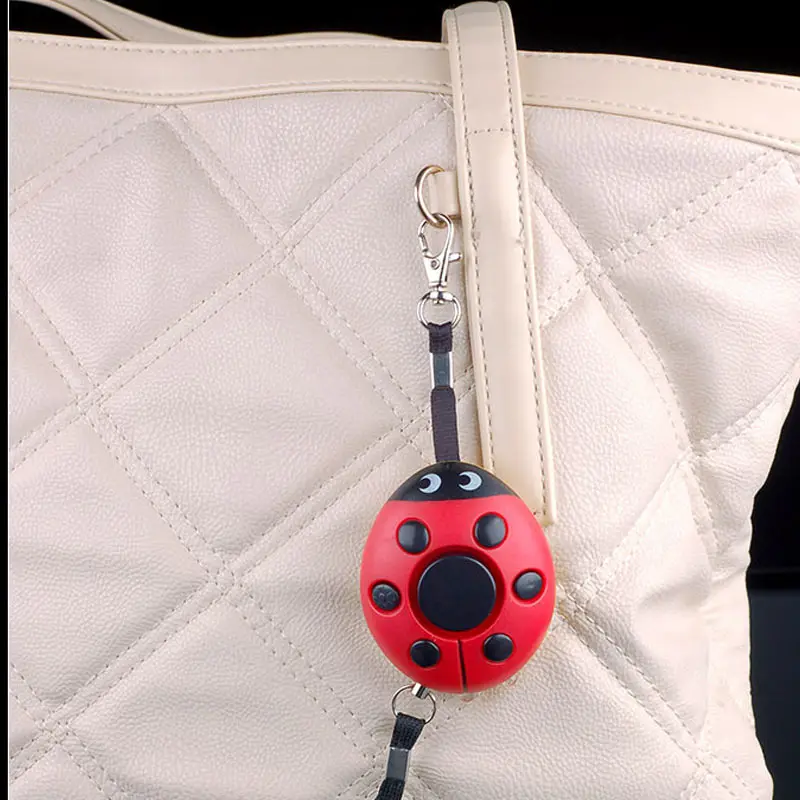 

Portable Personal Security Alarm Keychain 120dB Anti-Attack Beatles Shape Emergency Alarms Keyring For Women Kids Girls SD998