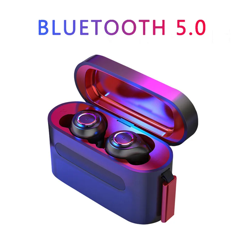 

Q8 TWS Wireless Bluetooth Headset 5.0 Headphones 80 mAh Headphones Hi-Fi IPX7 Waterproof 3000 mAh Large Capacity Sports Earphone