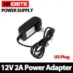Hkixdiste 12 В 2A светодиодный Мощность адаптер США Штекер 5.5*2.5 светодиодный Питание адаптер ЕС Plug Drive для 5050 3528 Светодиодные ленты