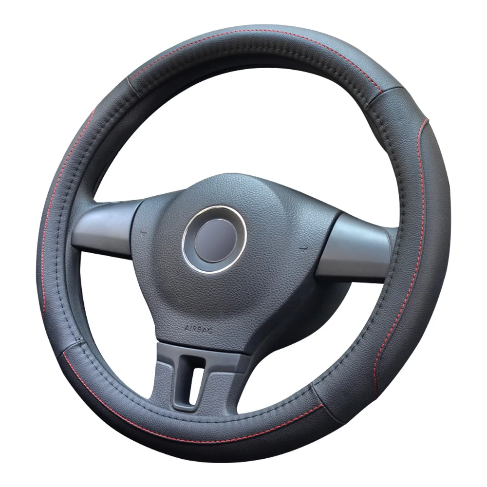Steering Wheel Wrap Cover Leather Universal Steering Wheel Cover Dish