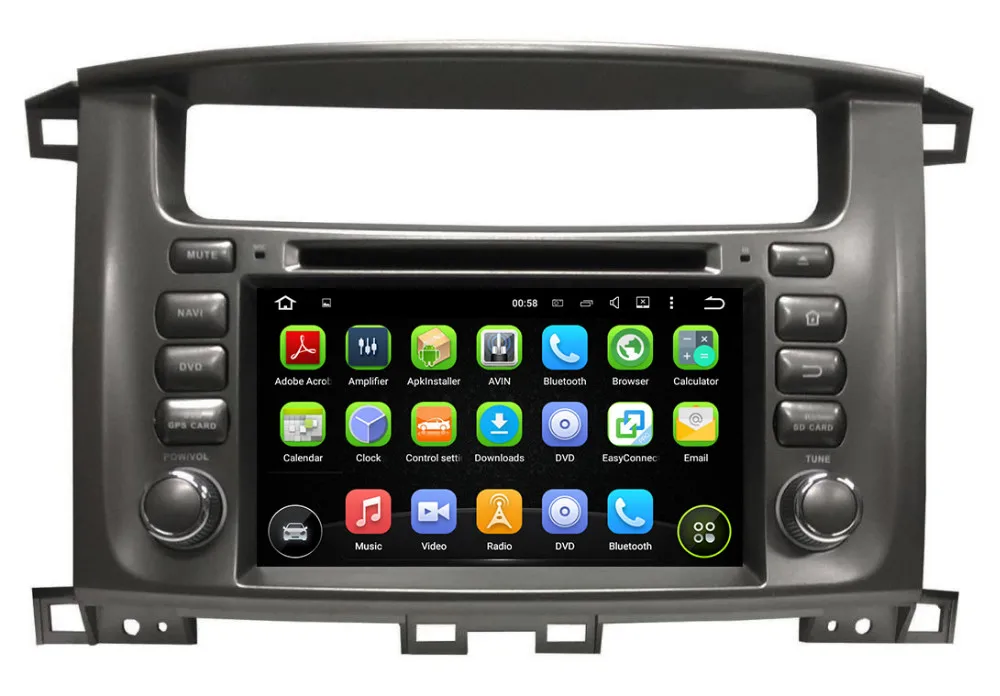Perfect 7" Android Car DVD Player with TV/BT GPS WIFI CANBUS,Audio Radio Stereo,Car PC/multimedia headunit for Toyota Land cruiser 100 1