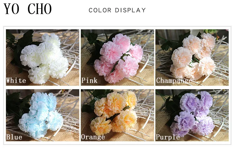 Tea rose chrysanthemum artificial flower bouquet 7