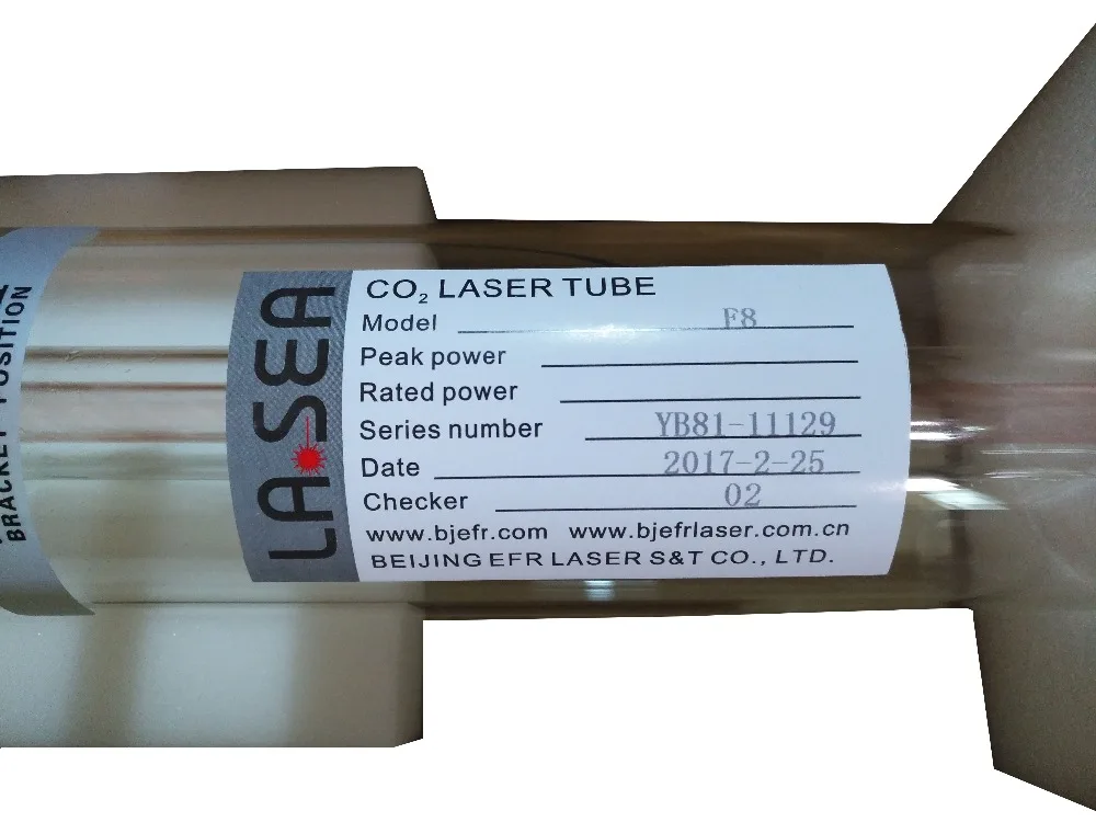 Лазерная Co2 трубка Will Feng EFR F8 150 Вт 180 длина 1850 мм диаметр 80 для лазерного резака с
