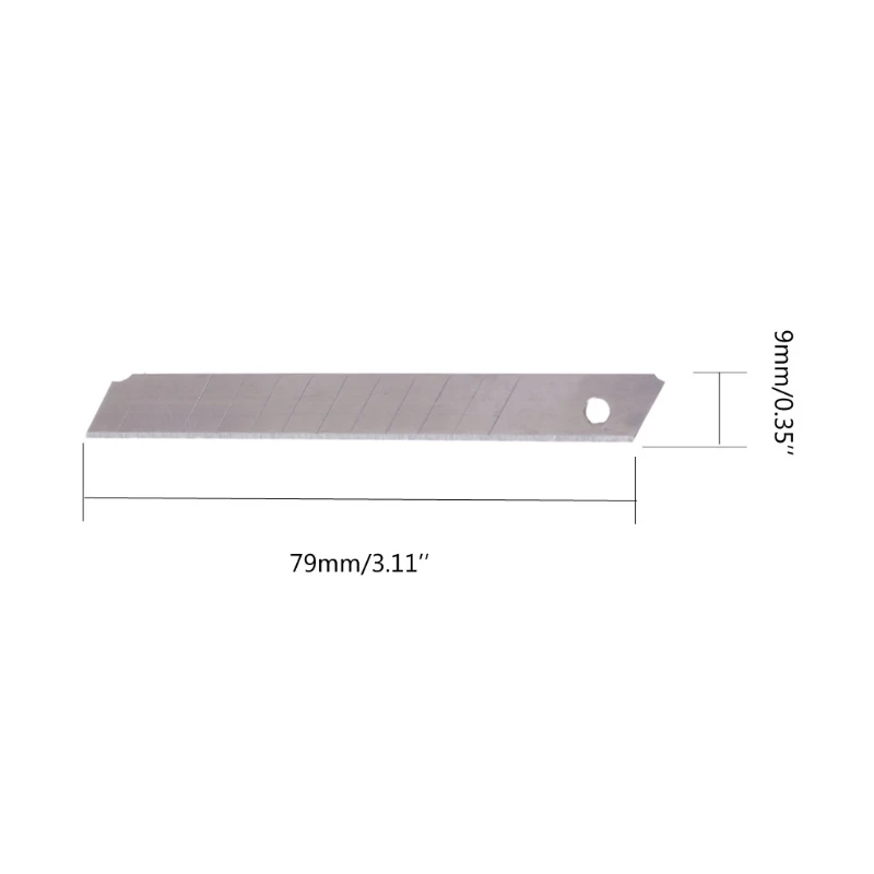 10 шт. канцелярский нож с отламывающимся замена лезвия 9/18 мм полезный Ножи лезвия