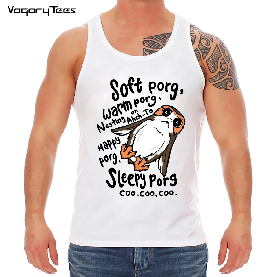 Последние джедаи Los Porgos Hermanos Star Wars Porg BB-8 майка забавная новинка одежда в стиле кэжуал мужская одежда унисекс