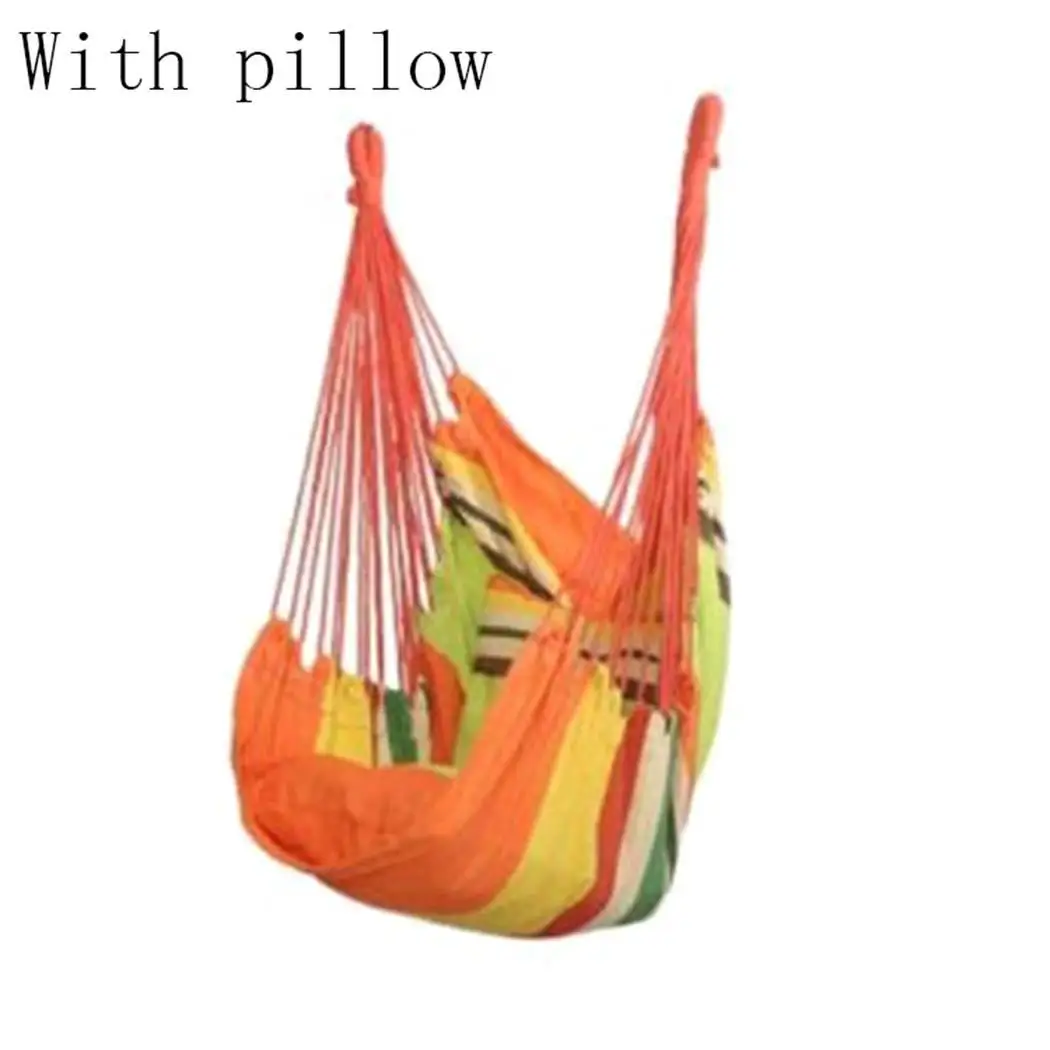 

Canvas Swing Chair Hanging Rope Garden Indoor Outdoor 150kg (Without Wooden Stick) 150Kg Weight Bearing