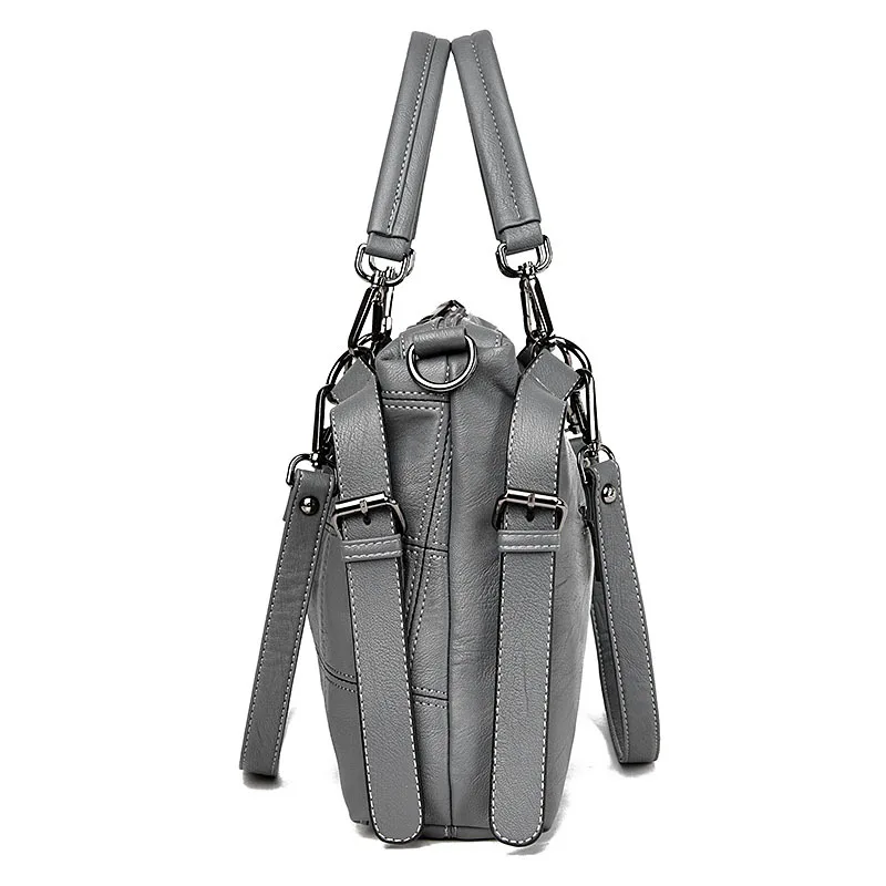  2019 Women Genuine Leather Handbags High Quality Bags Women Shoulder Bag Ladies Cacual Totes Crossb - 32834755709