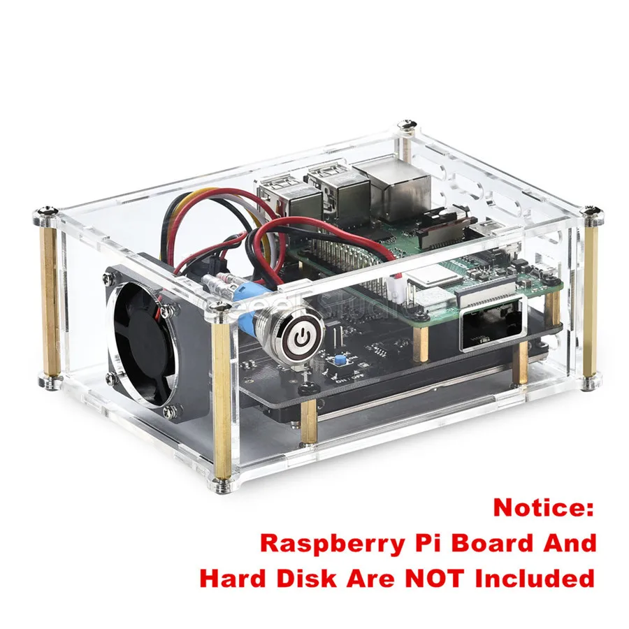 Raspberry X820 V3.0 2,5 дюймов SATA HDD/SSD Плата расширения для Raspberry Pi 3 B+(Plus)/3 B/2 B - Цвет: X820 Board with Case