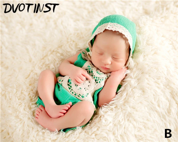 Новорожденный ребенок Фотография реквизит боди+ шляпа 2 шт набор Fotografia аксессуары младенческой студии съемки душа подарок
