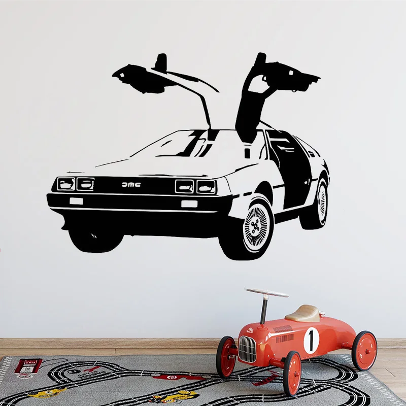 

Back to the Future Jmc Car Wall Vinyl Decal Film Movie Sticker Mural Art Decor Bar Dorm Bedroom LivingRoom Home Decoration W303