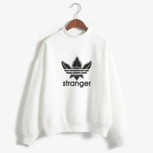 ФОТО 2018 new women style hoodies tv show stranger things fans autumn winter sweatshirt chomper monster badge trendy jumper pullover