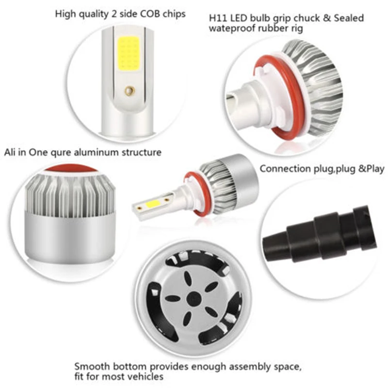 Автомобиль светодиодный Многоэлементная фара 9005+ H11+ 9006 3900 W 585000LM светодиодный фар комплект C/РЗЭ Привет Низкий лампы 6000 K