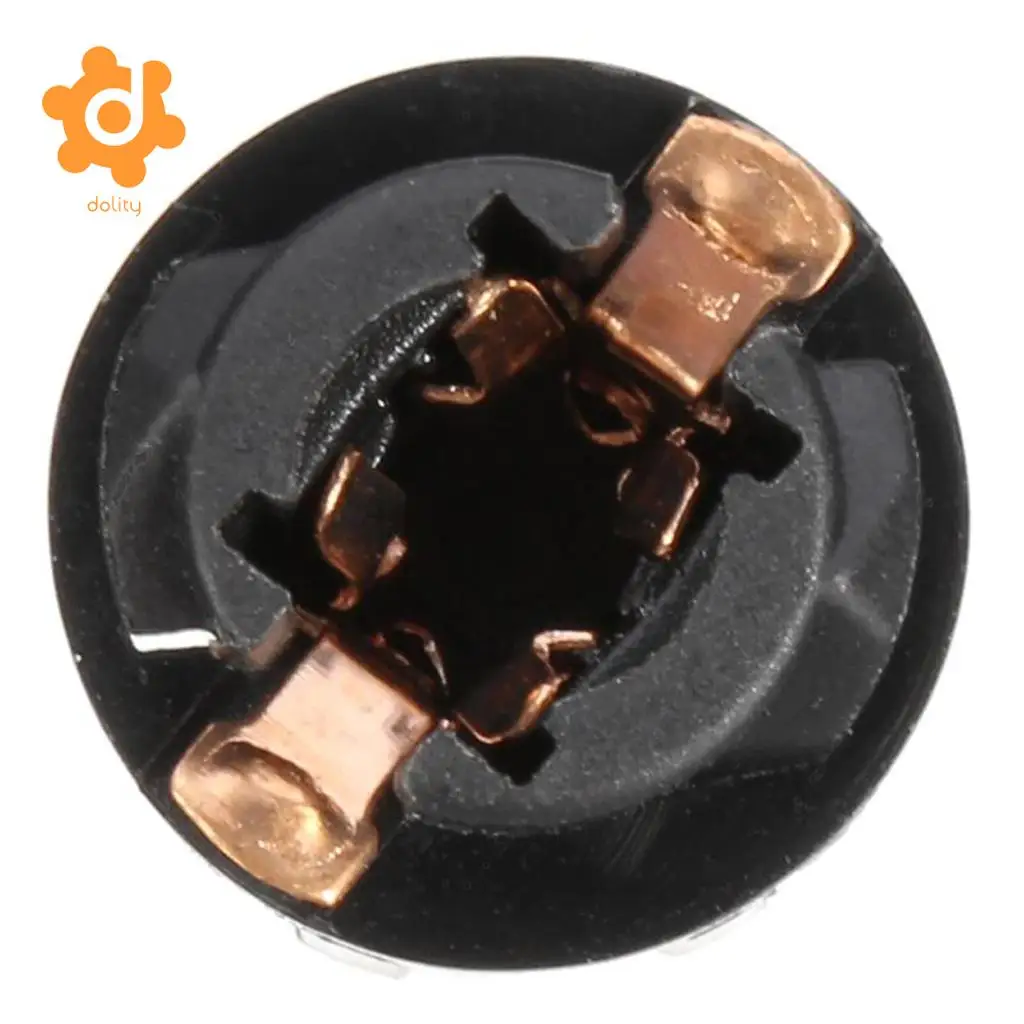 Baoblaze 10 Pieces T5 Twist Socket Car Instrument Panel Cluster Bulbs Lamp Holders